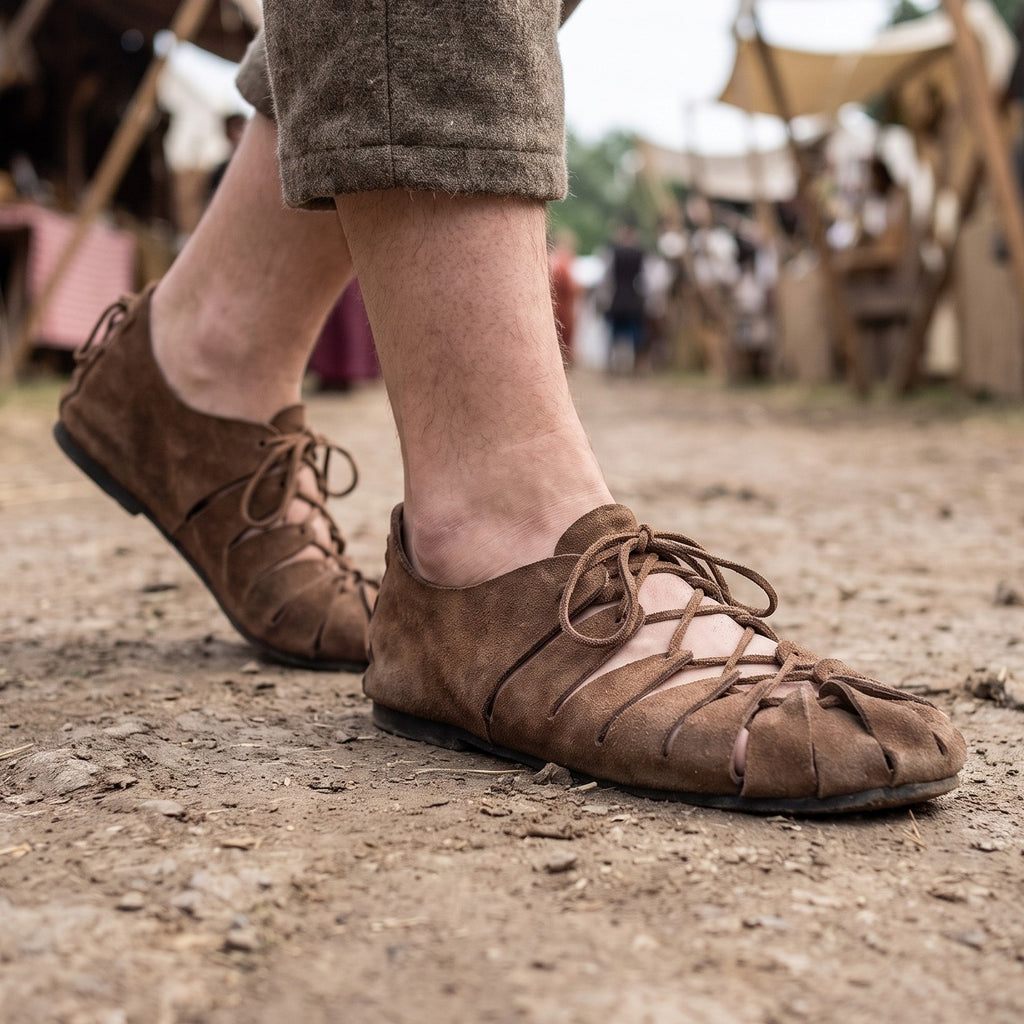 Produktbild Mittelalter Bundschuhe braun