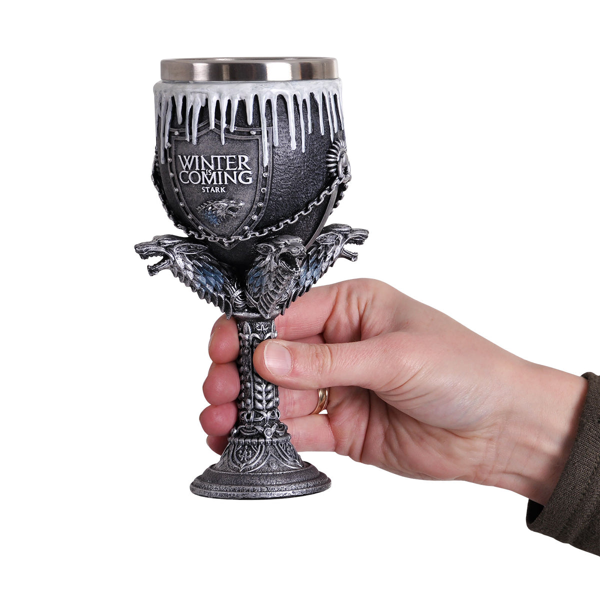 Produktbild Game of Thrones - Stark Wappen Kelch deluxe