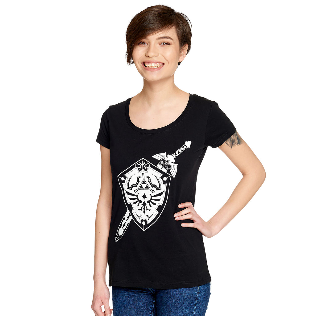 Product image Zelda - Sword and Shield Women's T-Shirt Black