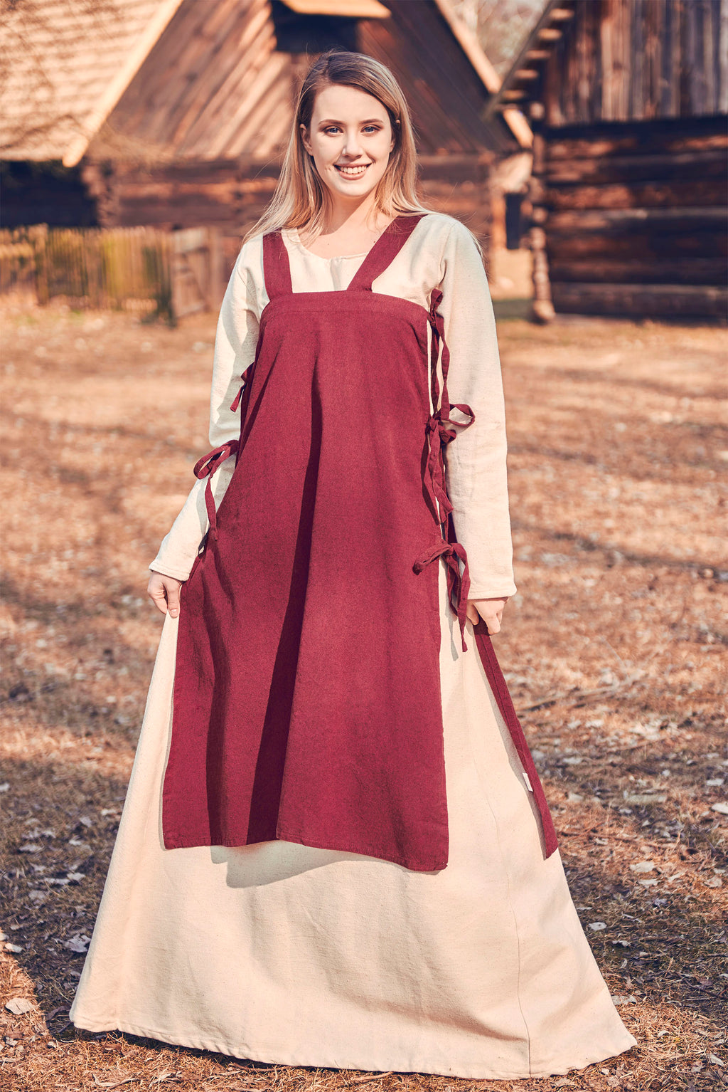Produktbild Mittelalter Überkleid Hildegard rot