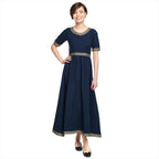 Product image Medieval Dress Ennlin with Short Sleeves Blue