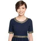 Product image Medieval Dress Ennlin with Short Sleeves Blue