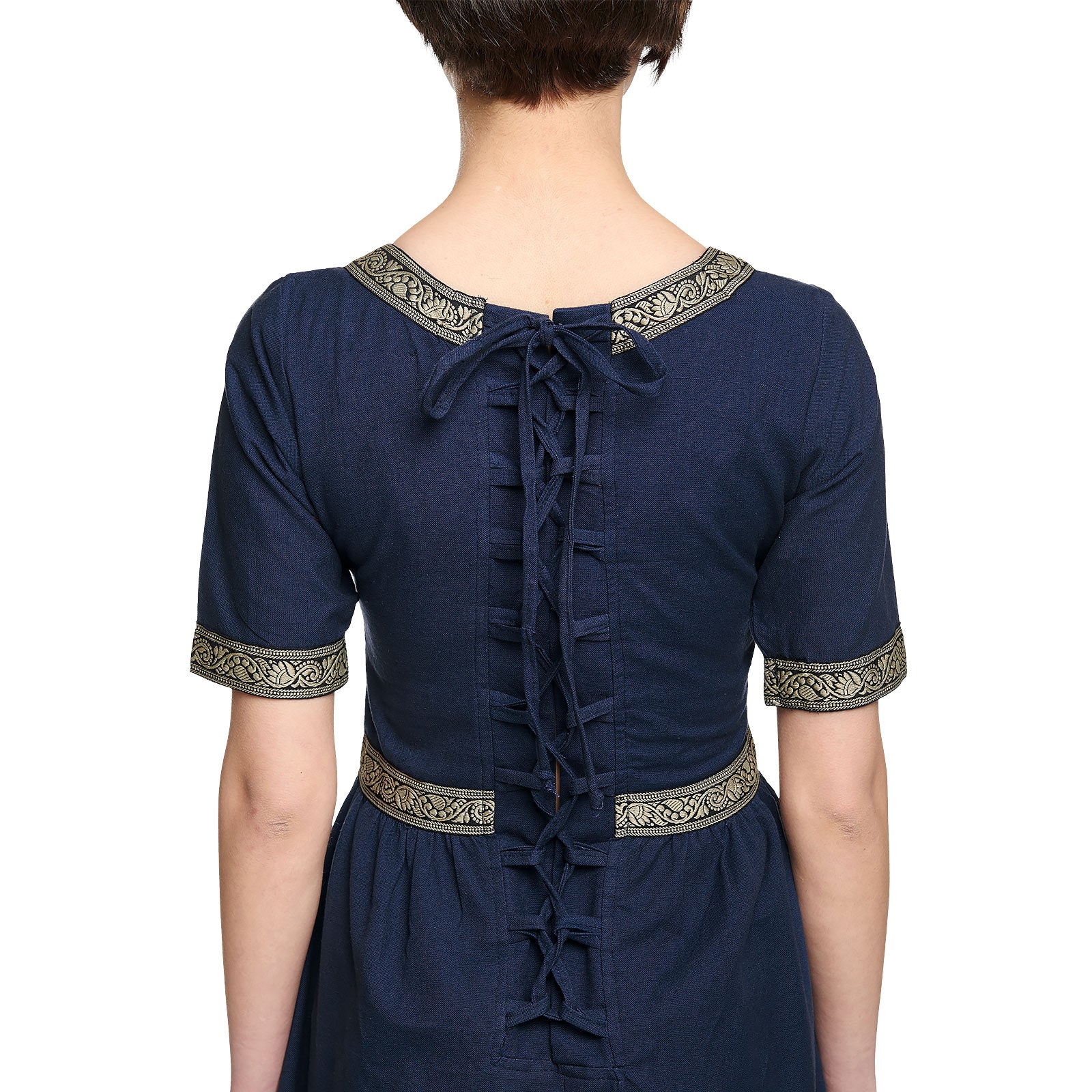 Product image Medieval Dress Ennlin with Short Sleeves Blue