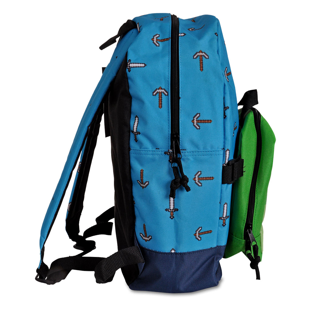 Produktbild Minecraft - Sword & Axe Rucksack mit Creeper Mini Bag