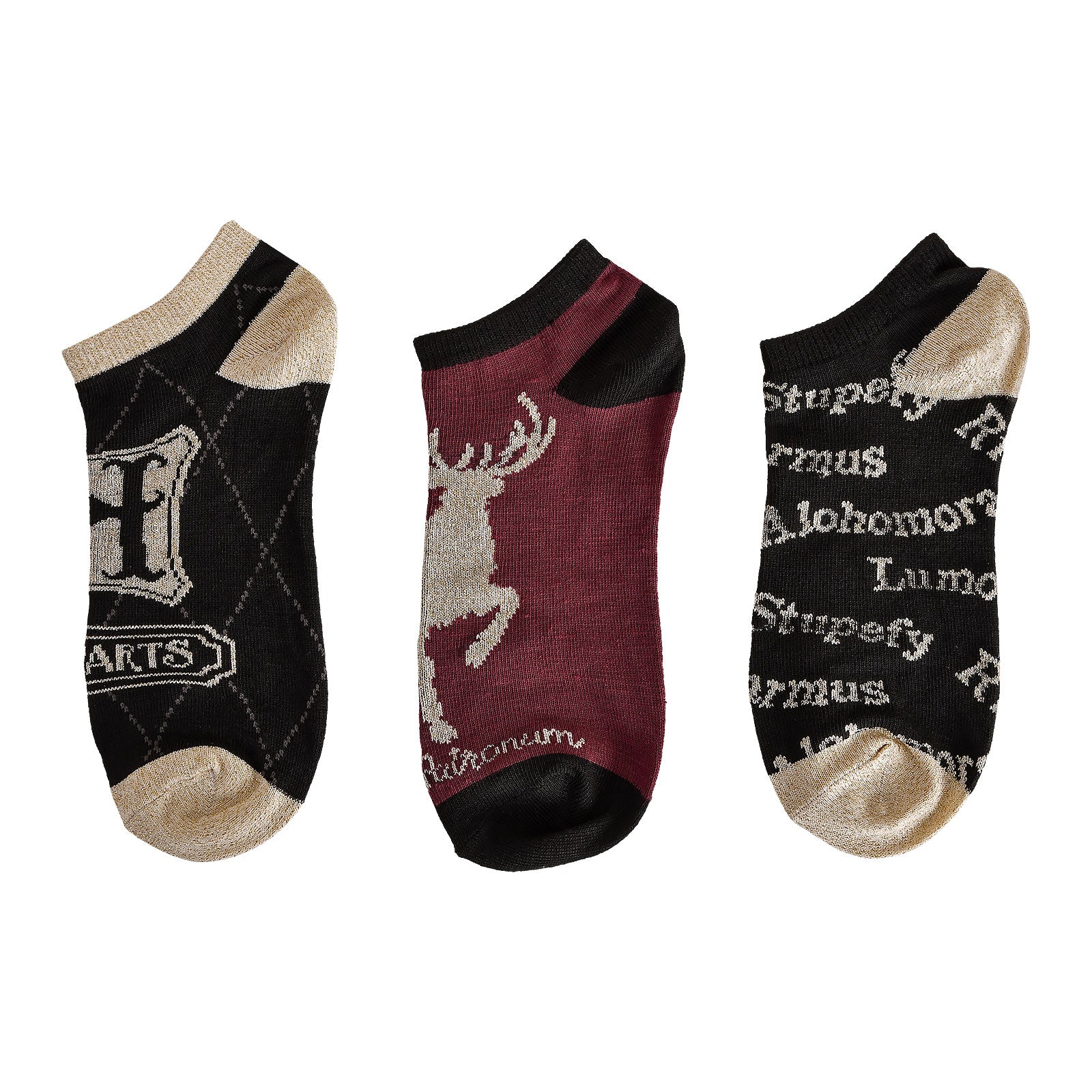 Produktbild Harry Potter - Glitzereffekt Socken 3er Set