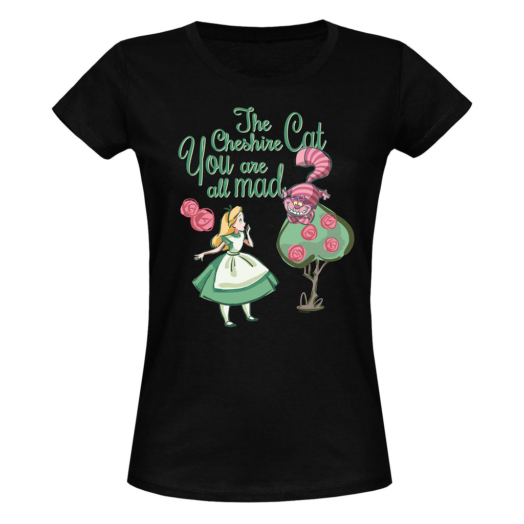 Produktbild Alice im Wunderland - All Mad T-Shirt Damen schwarz
