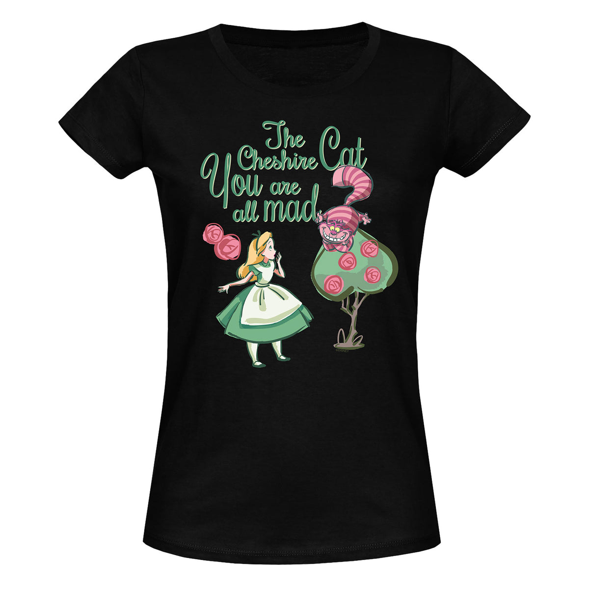 Produktbild Alice im Wunderland - All Mad T-Shirt Damen schwarz
