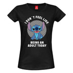 Produktbild Lilo & Stitch - No Adult T-Shirt Damen schwarz