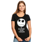 Produktbild Nightmare Before Christmas - Jack Skull T-Shirt Damen schwarz