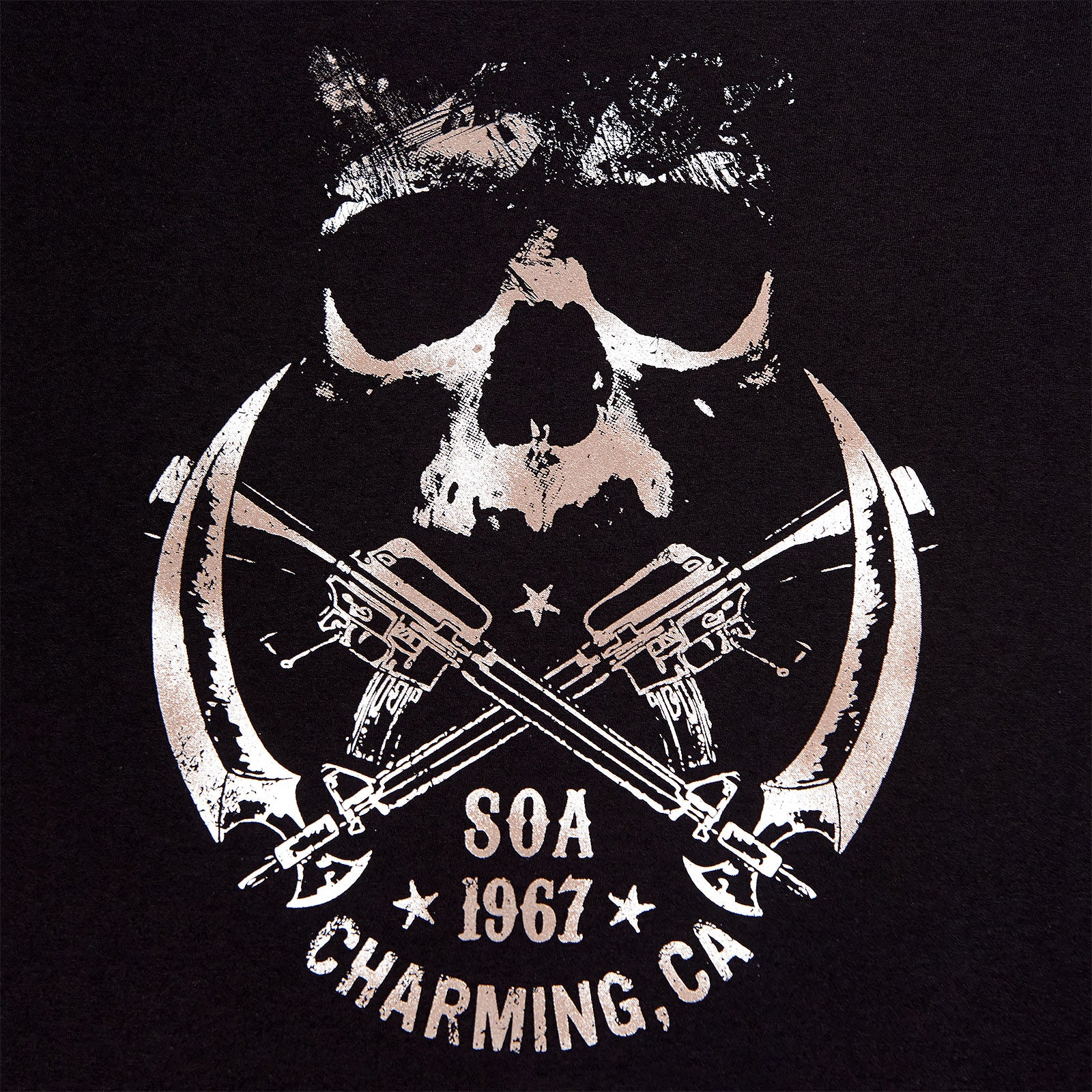 Produktbild Sons of Anarchy - Skull and Sickle T-Shirt schwarz