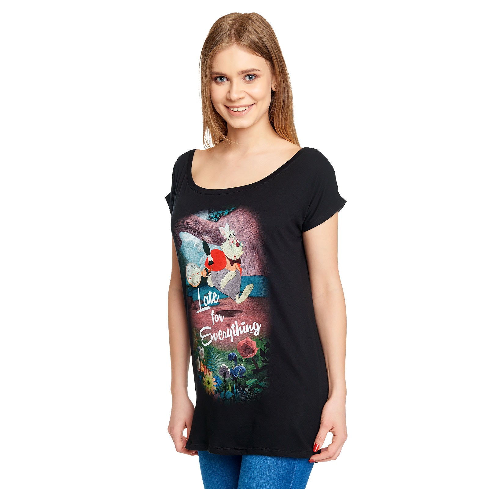 Product image Alice in Wonderland - Late T-Shirt Women's Loose Fit Black