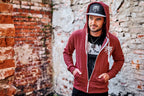 Produktbild Witcher - Wolf Medaillon Kapuzenjacke rot