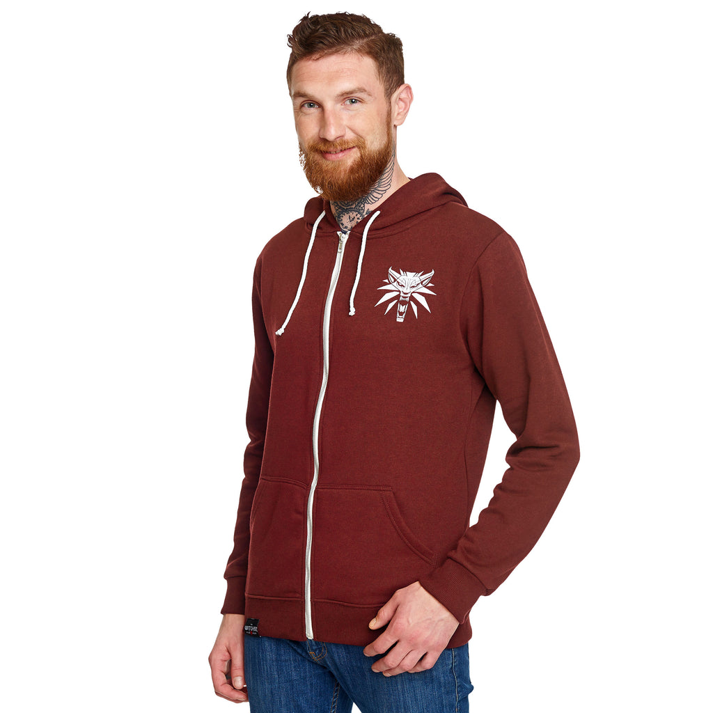 Produktbild Witcher - Wolf Medaillon Kapuzenjacke rot