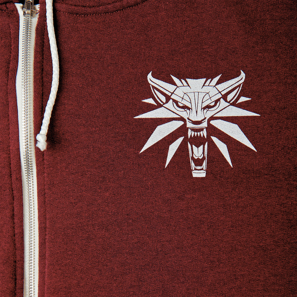 Produktbild Witcher - Wolf Medaillon Kapuzenjacke rot