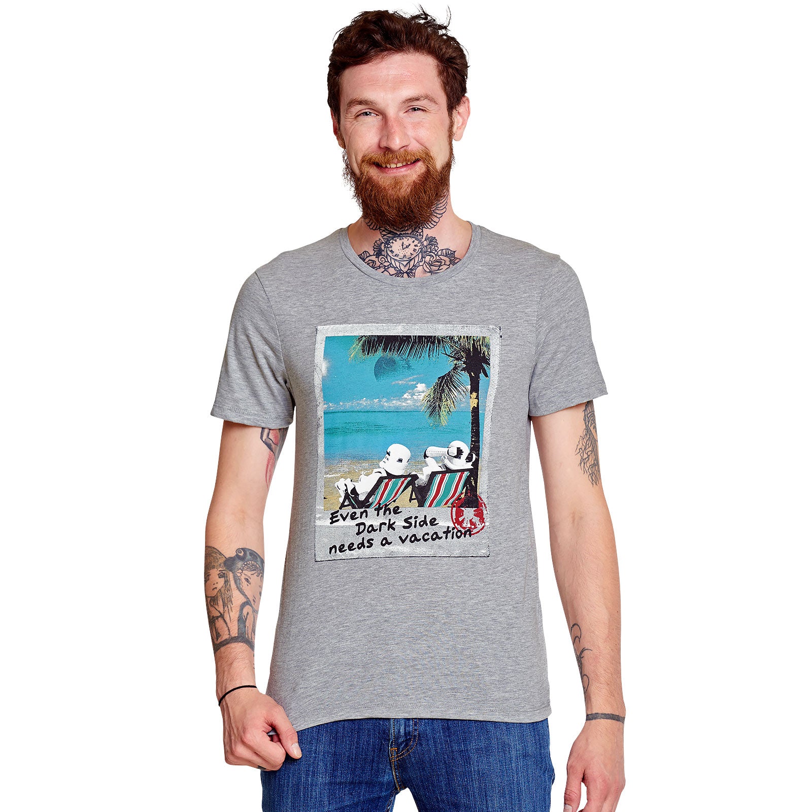 Produktbild Star Wars - Dark Side Vacation T-Shirt grau