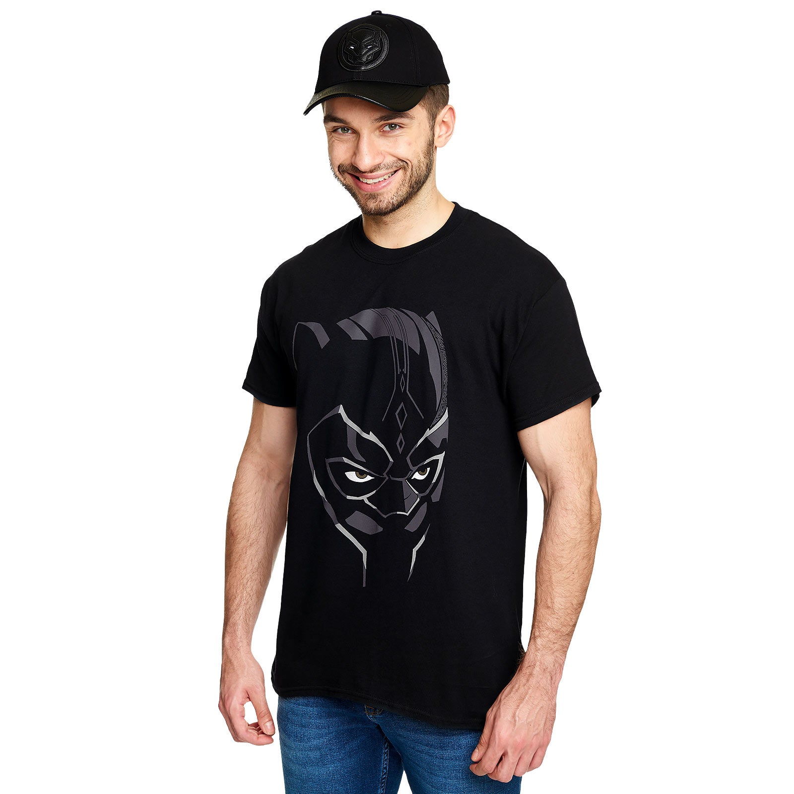 Produktbild Black Panther - Mask T-Shirt schwarz