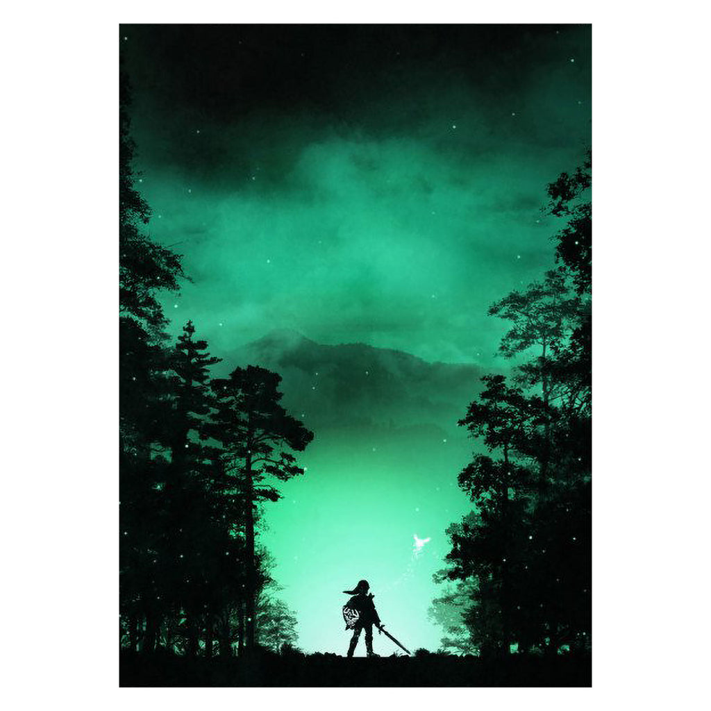 Kokiri Wald Metall Poster für Zelda Fans