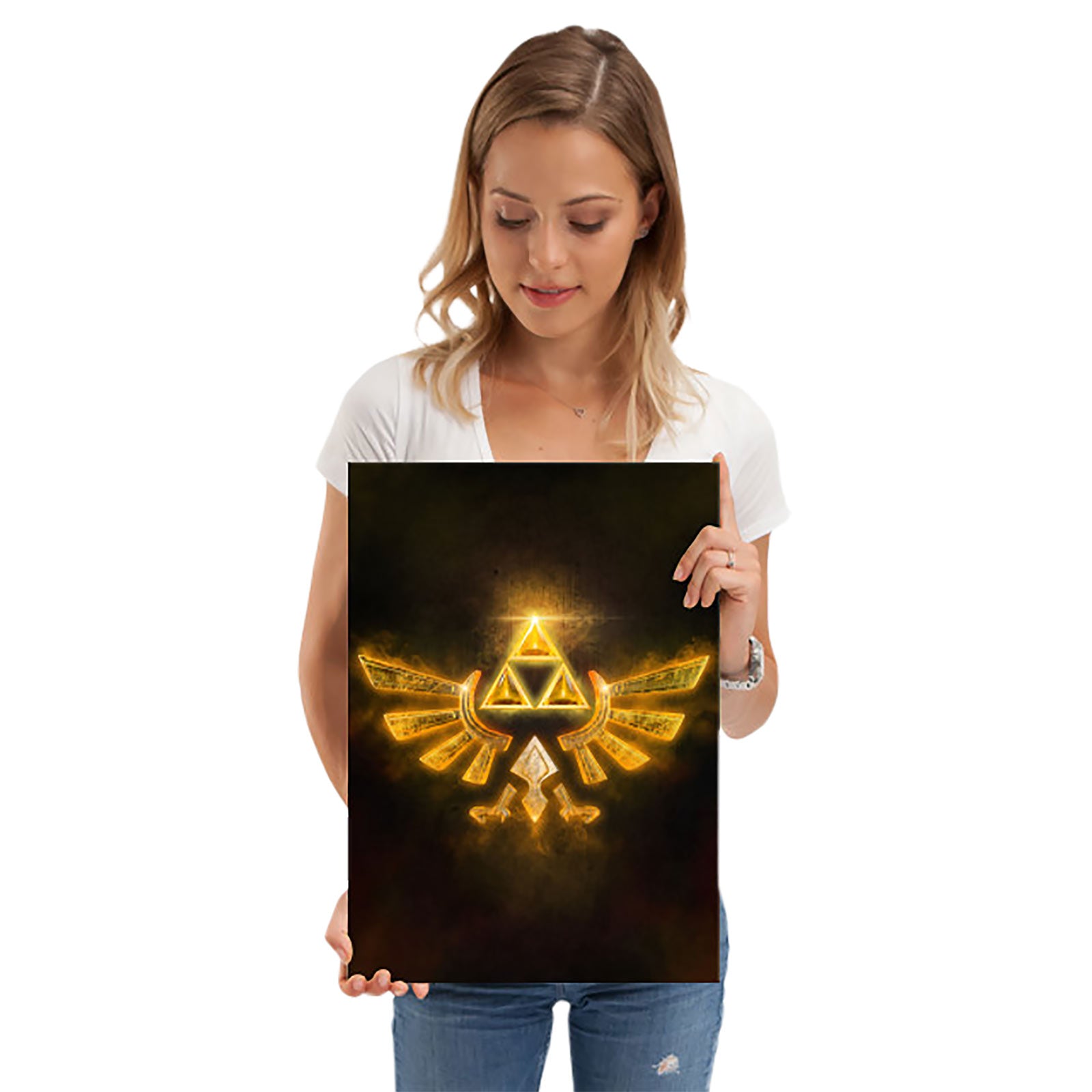 Produktbild Hyrule Logo Metall Poster für Zelda Fans
