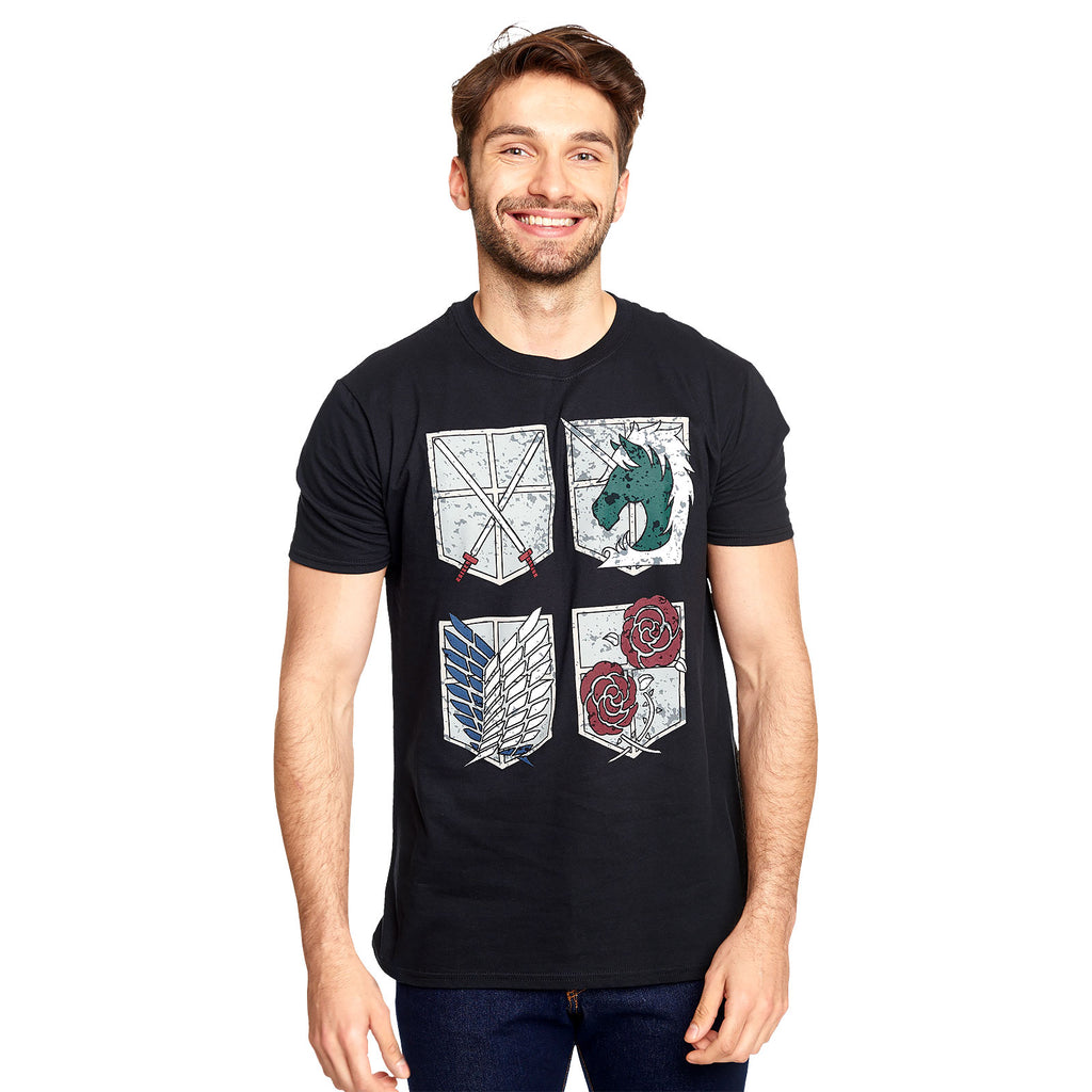 Produktbild Attack on Titan - Military Divisions Shields T-Shirt