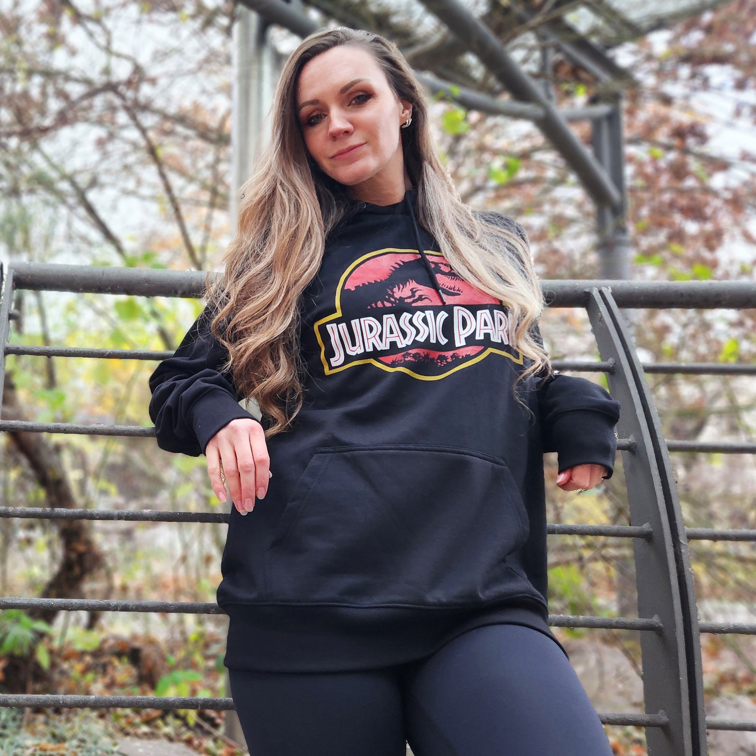 Produktbild Jurassic Park - Movie Logo Hoodie schwarz