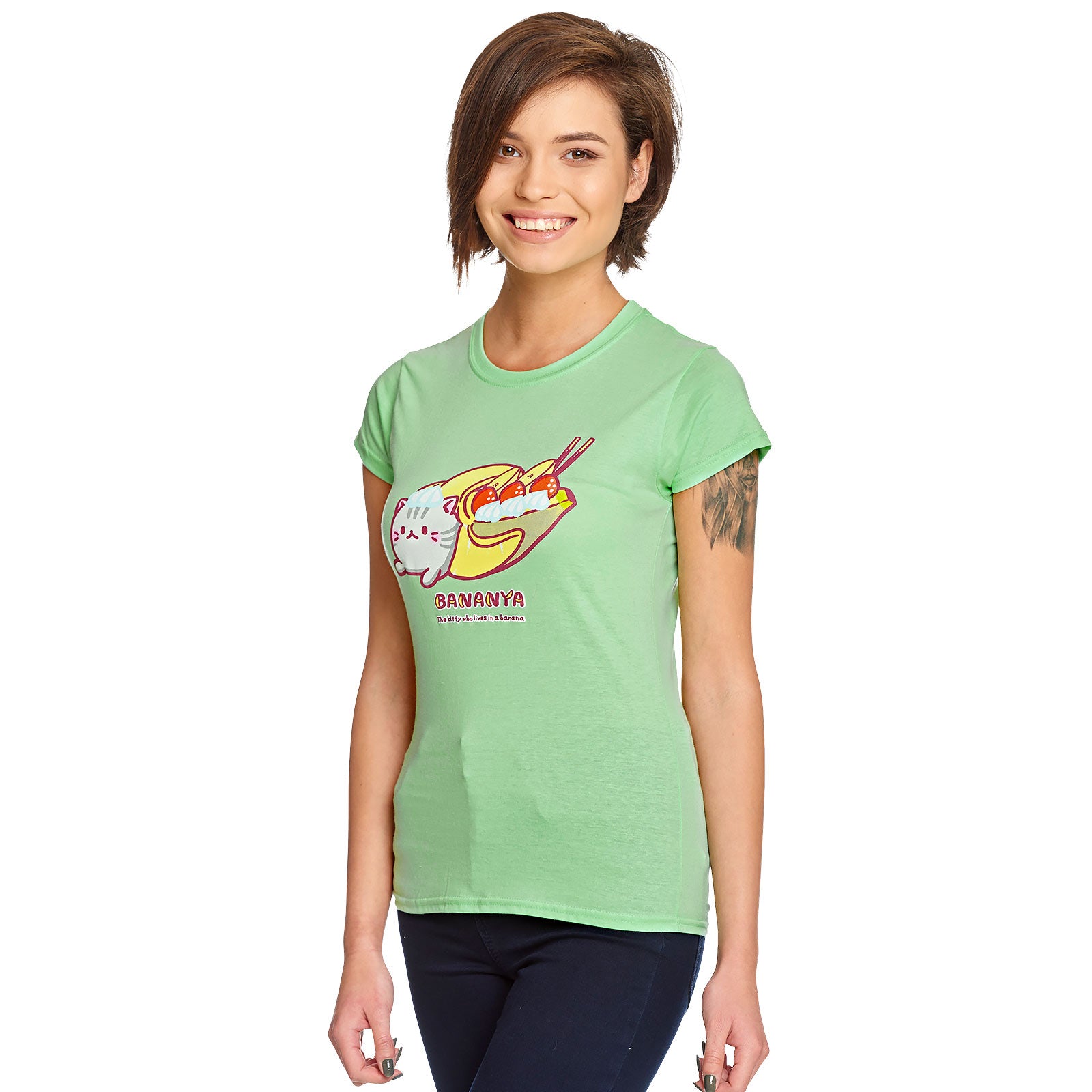 Produktbild Bananya Split T-Shirt Damen grün