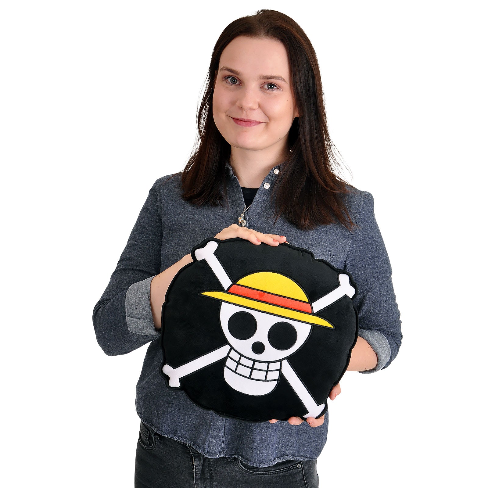 Produktbild One Piece - Strohhutbande Skull Logo Kissen