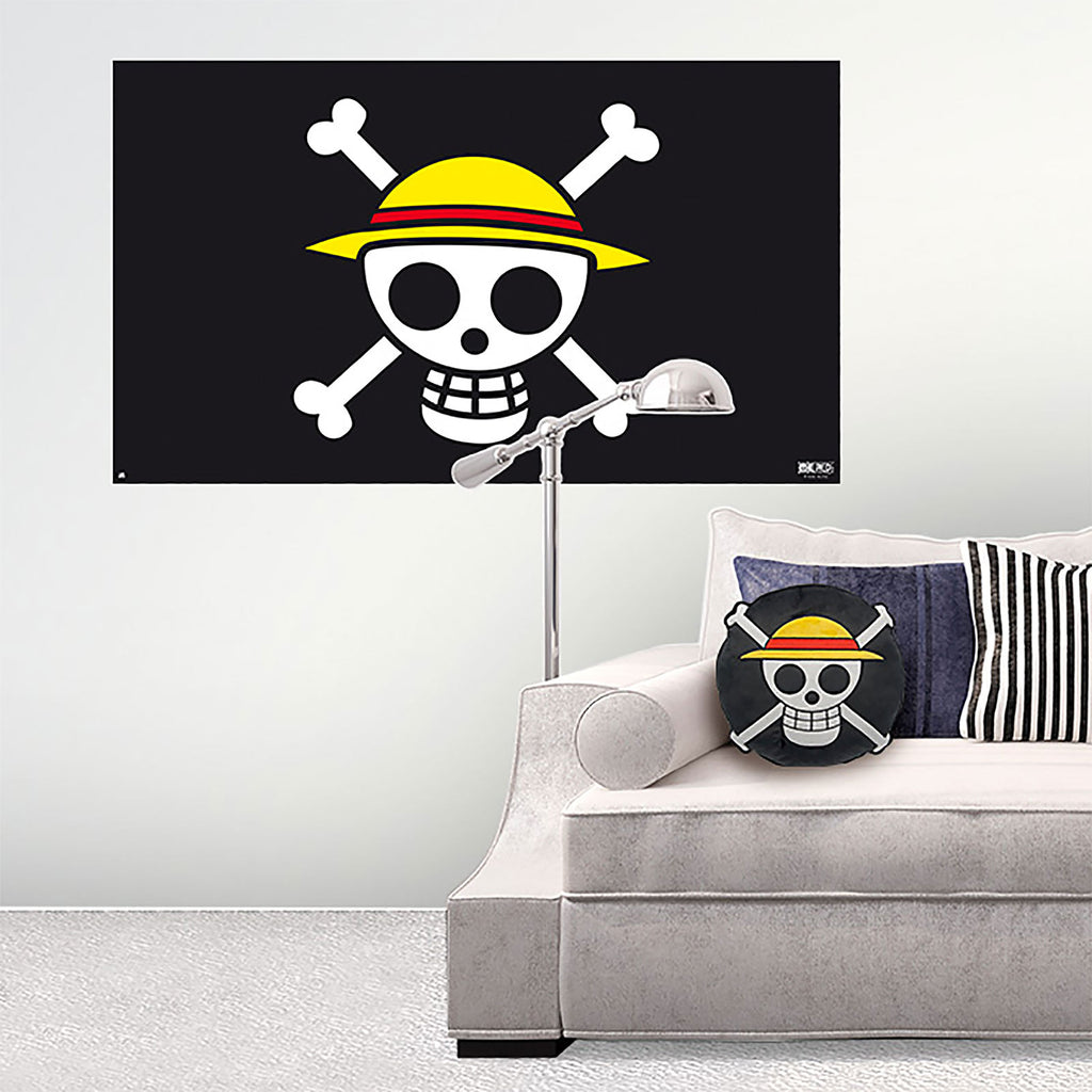 Produktbild One Piece - Strohhutbande Skull Logo Kissen