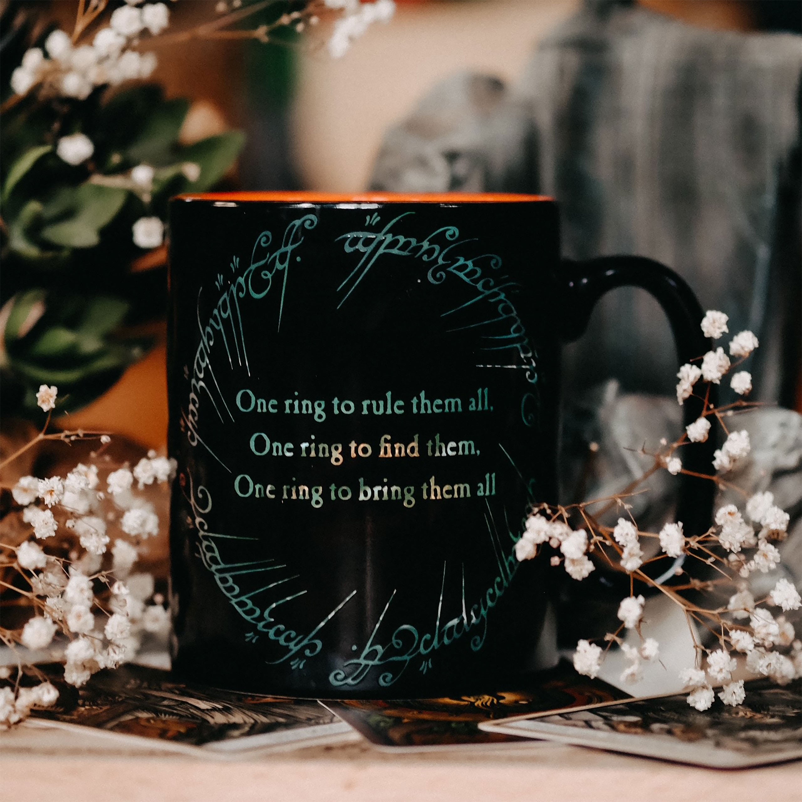 Produktbild Der Herr der Ringe - Saurons Ring Thermoeffekt Tasse
