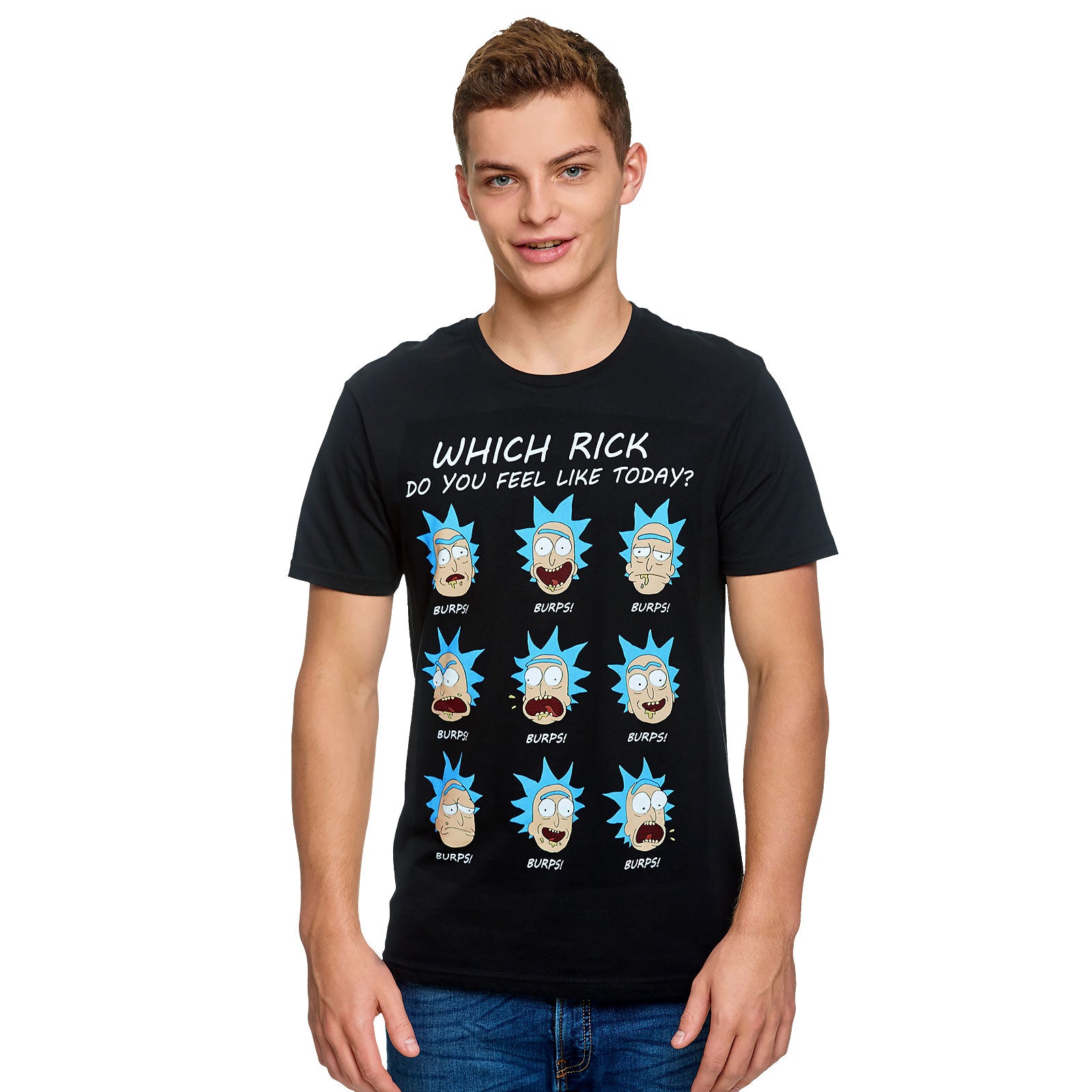 Product image Rick and Morty - Emotions of Rick T-Shirt black