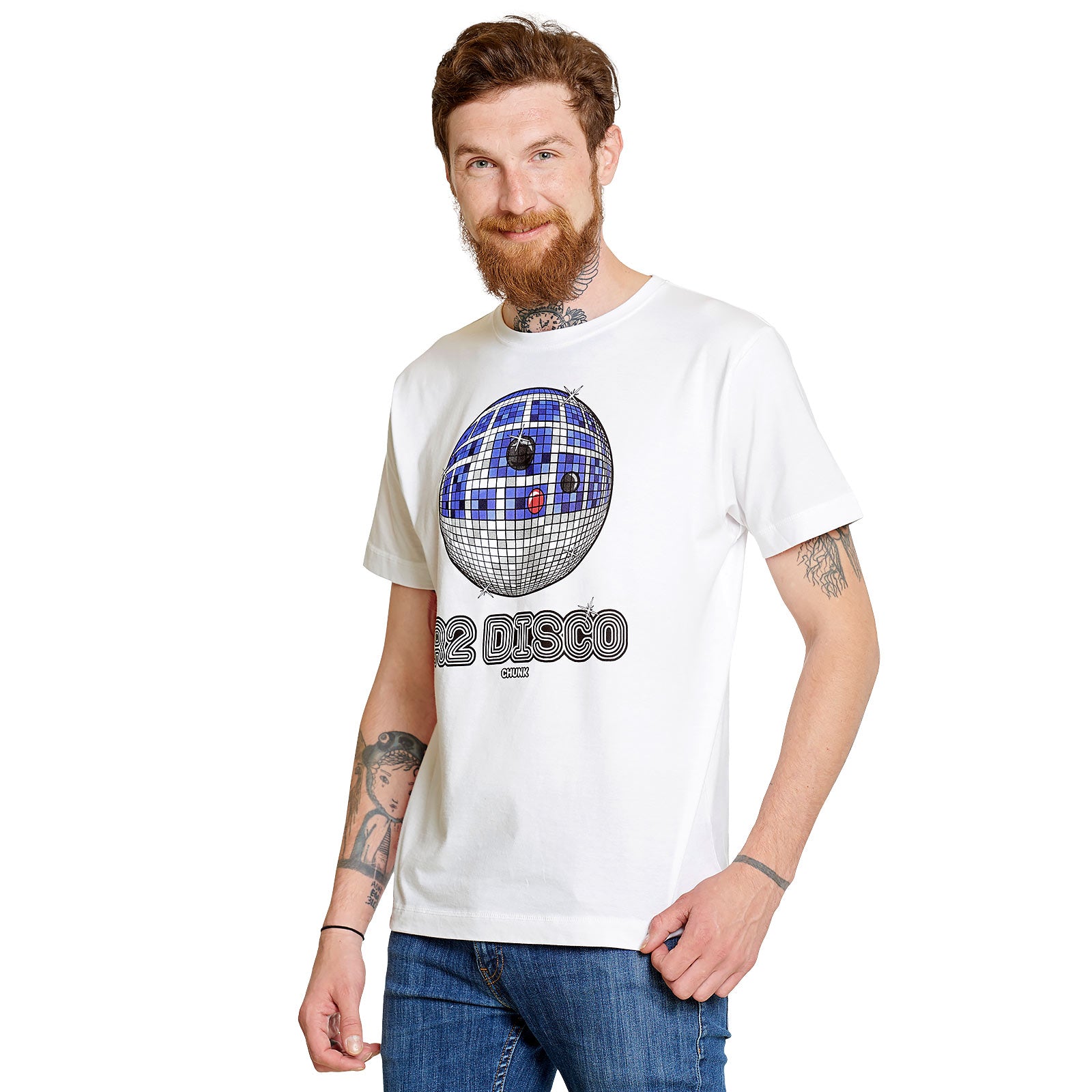 Produktbild Droid Disco T-Shirt für Star Wars Fans weiß