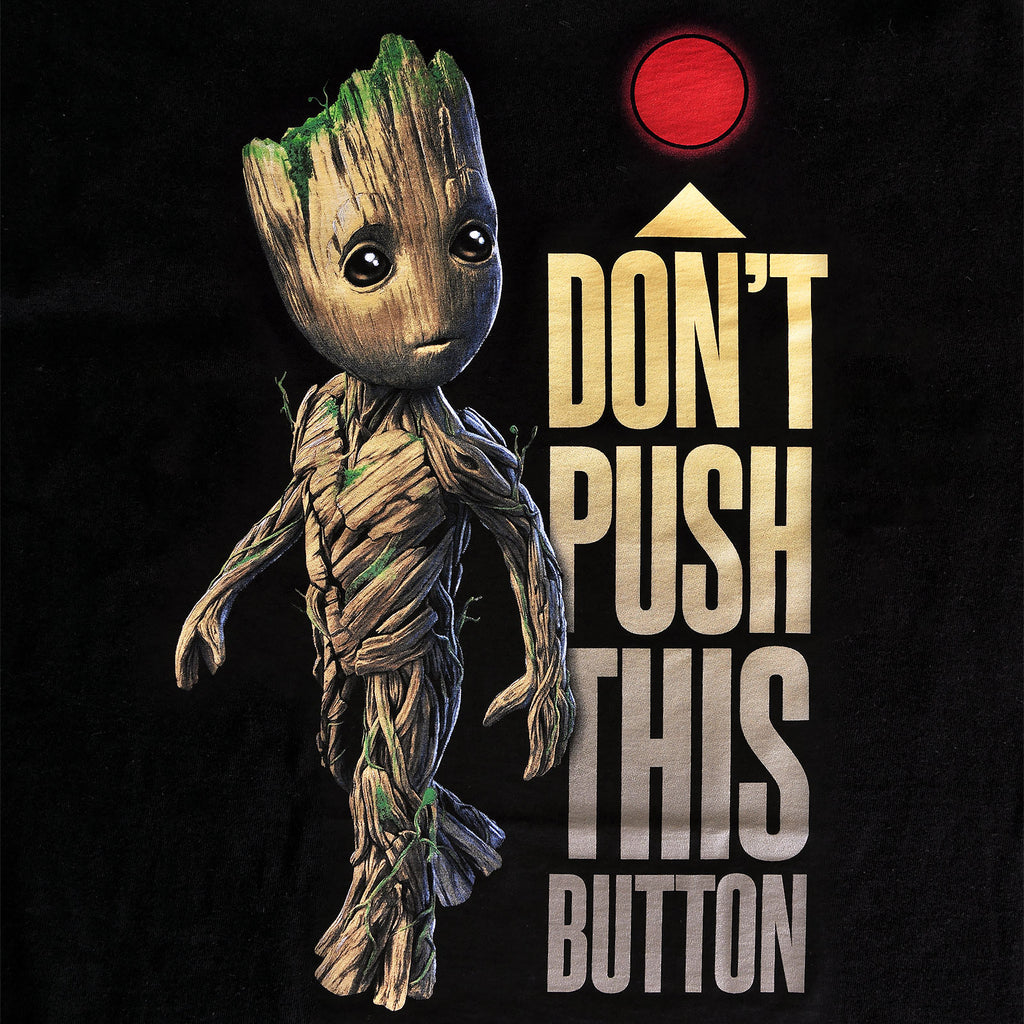 Produktbild Guardians of the Galaxy - Groot Button T-Shirt Damen schwarz