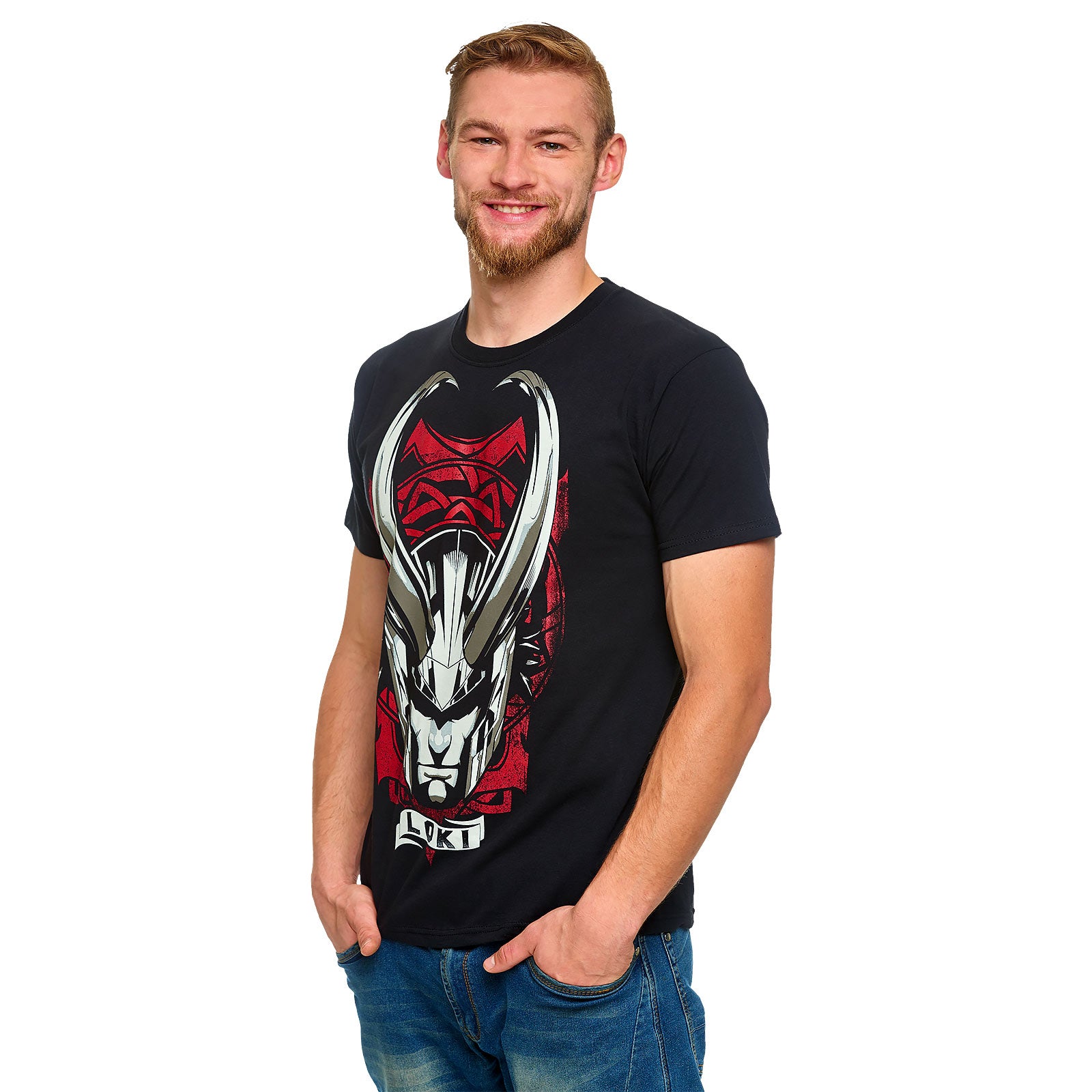 Produktbild Loki - Horned Helmet T-Shirt schwarz