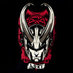 Produktbild Loki - Horned Helmet T-Shirt schwarz