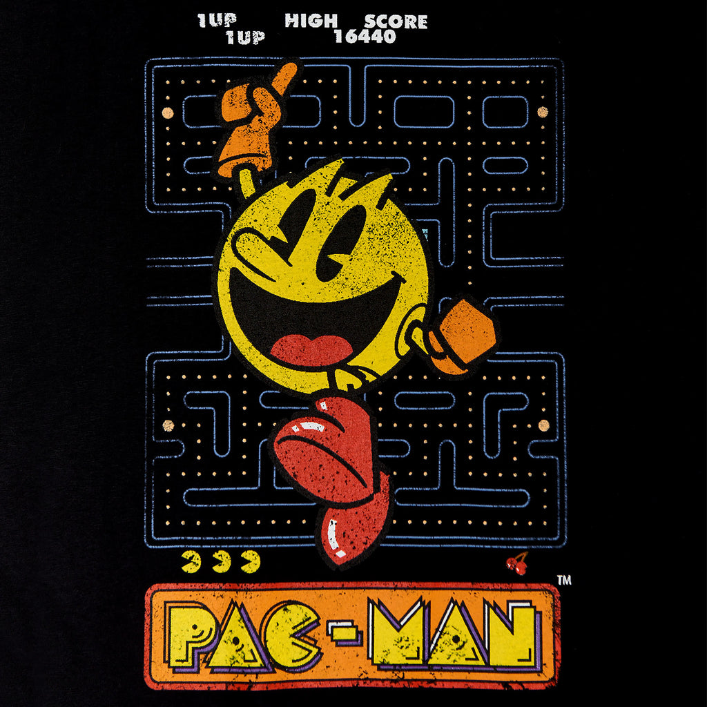 Produktbild Pac-Man - Retro T-Shirt schwarz