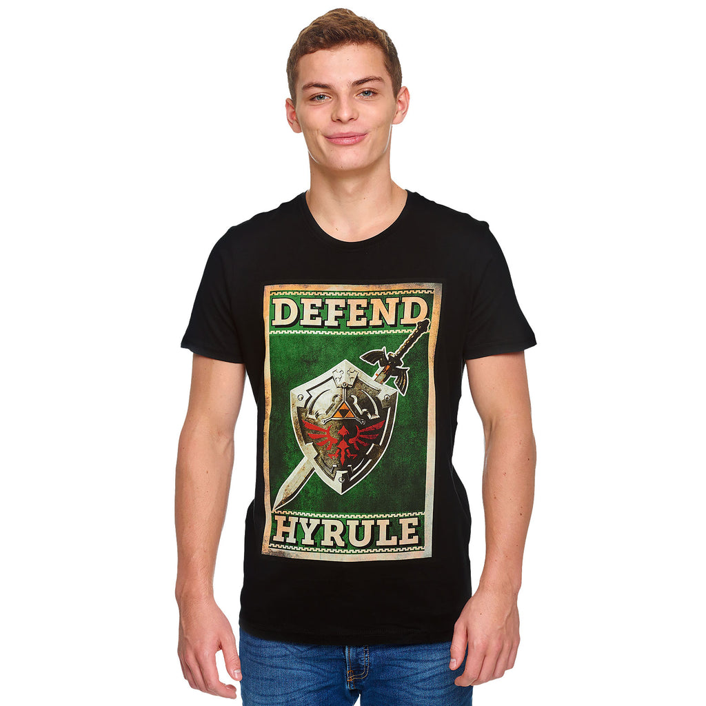 Produktbild Zelda - Defend Hyrule Propaganda Poster T-Shirt schwarz