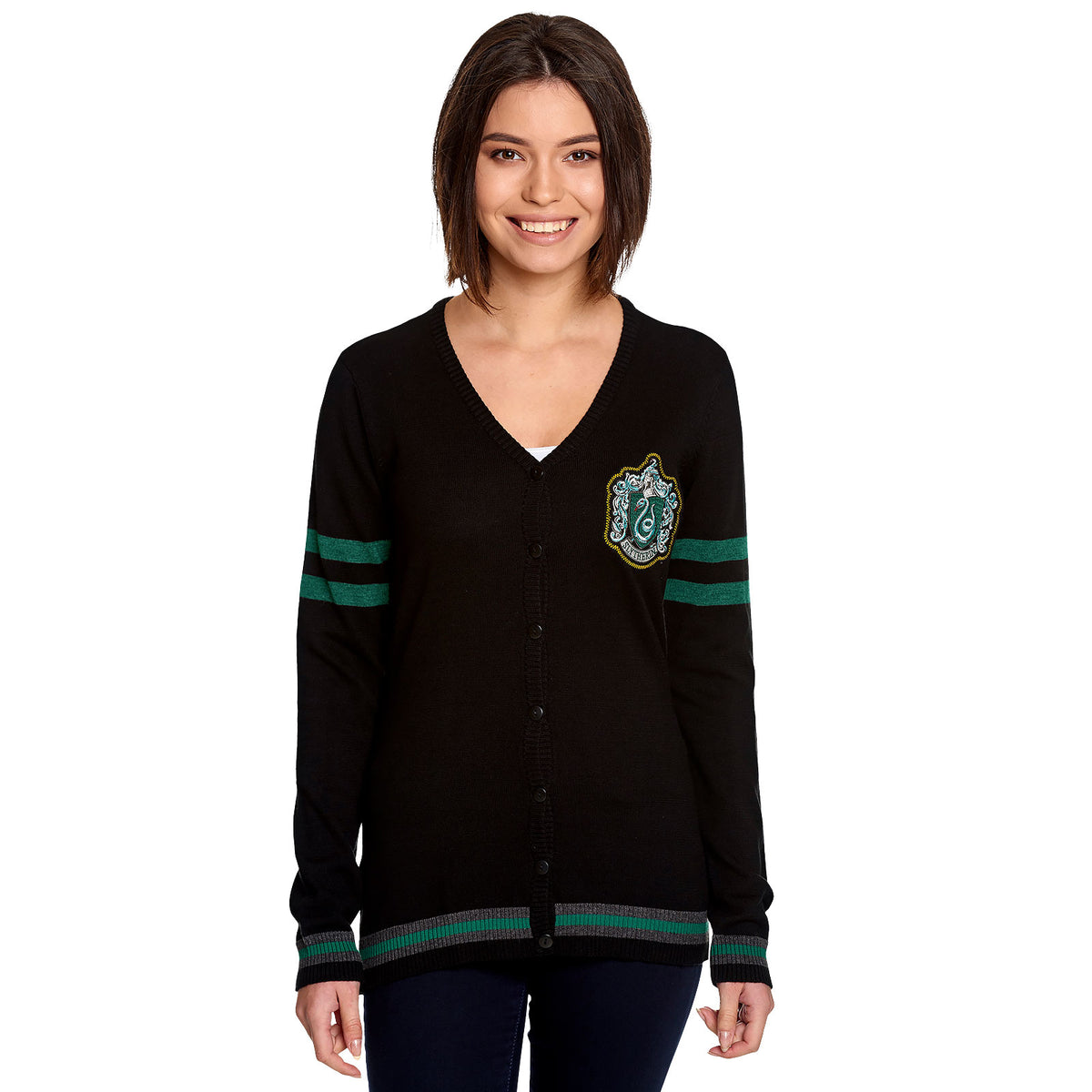 Produktbild Harry Potter - Slytherin Wappen Cardigan Damen
