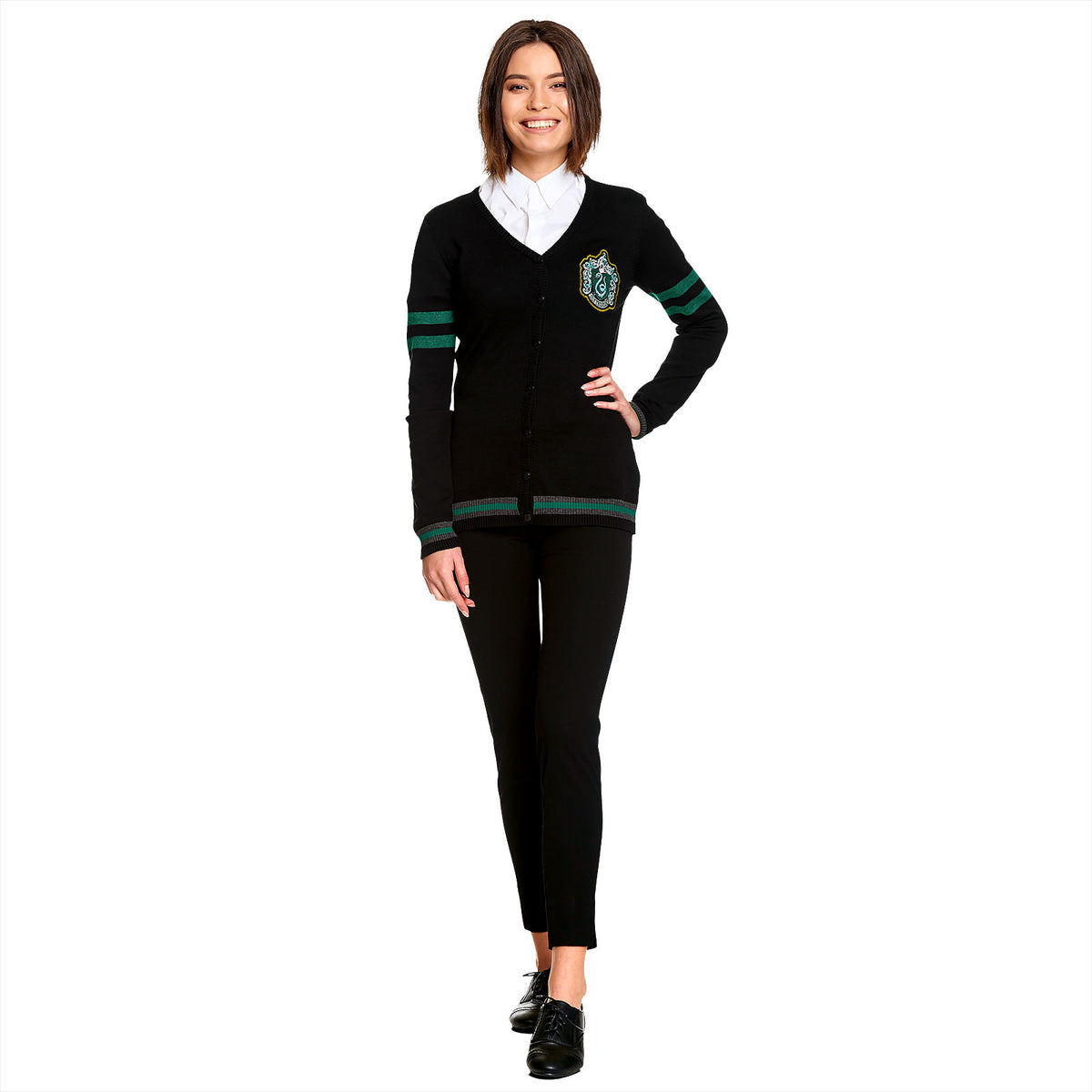 Produktbild Harry Potter - Slytherin Wappen Cardigan Damen