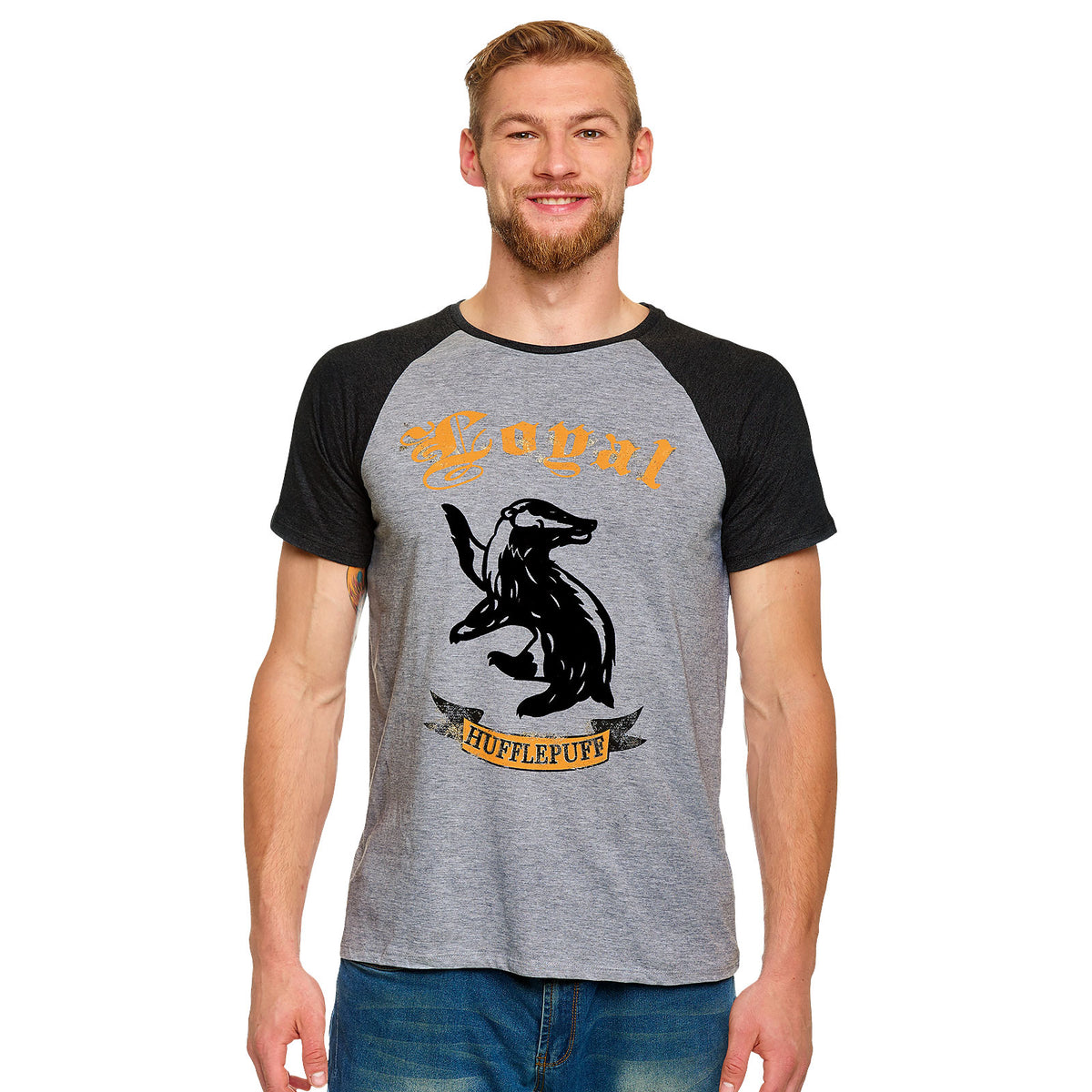 Produktbild Harry Potter - Loyal Hufflepuff T-Shirt grau
