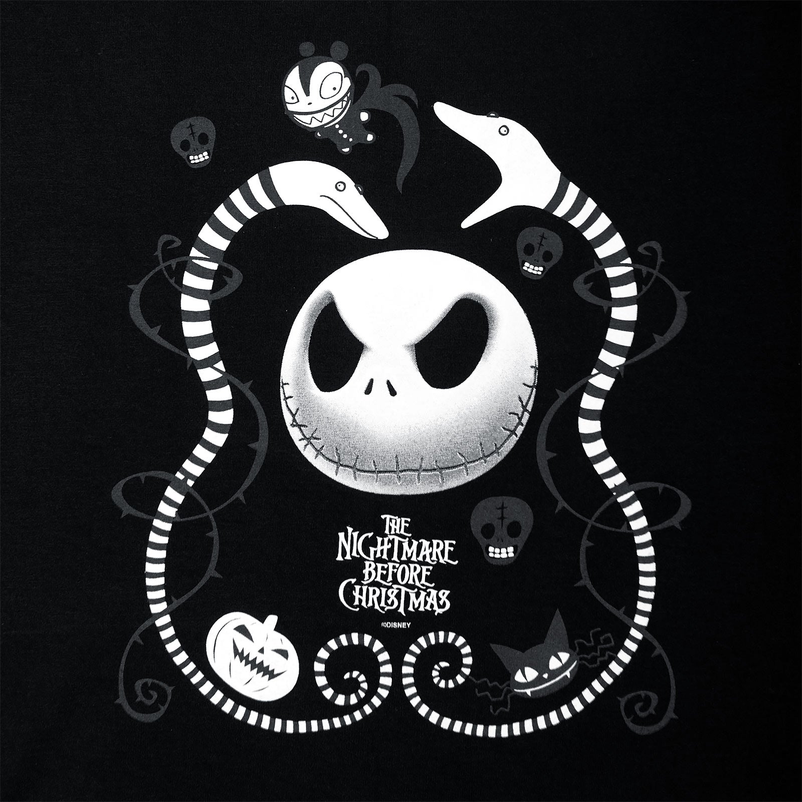 Produktbild Nightmare Before Christmas - Snakes & Skull T-Shirt Damen
