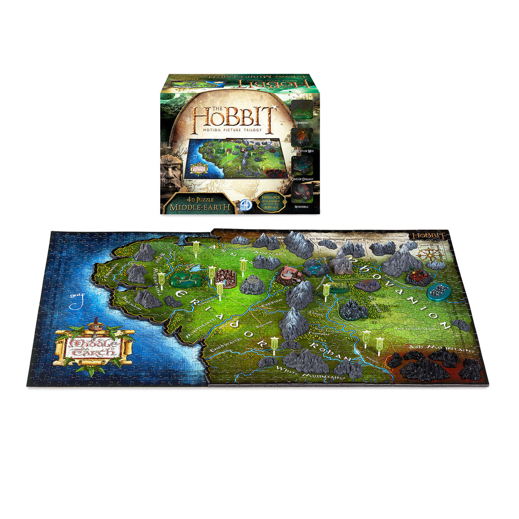 Produktbild Der Herr der Ringe - Karte von Mittelerde 4D Puzzle