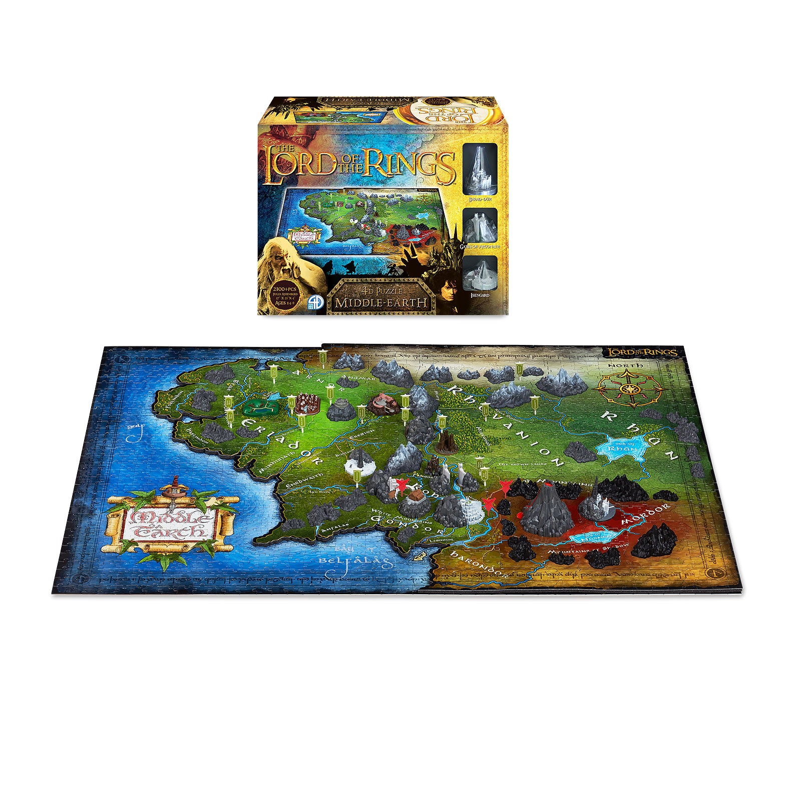 Produktbild Der Herr der Ringe - Mittelerde 4D Puzzle