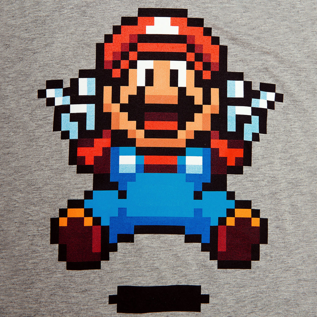 Produktbild Super Mario - Jump Pixel T-Shirt Damen grau
