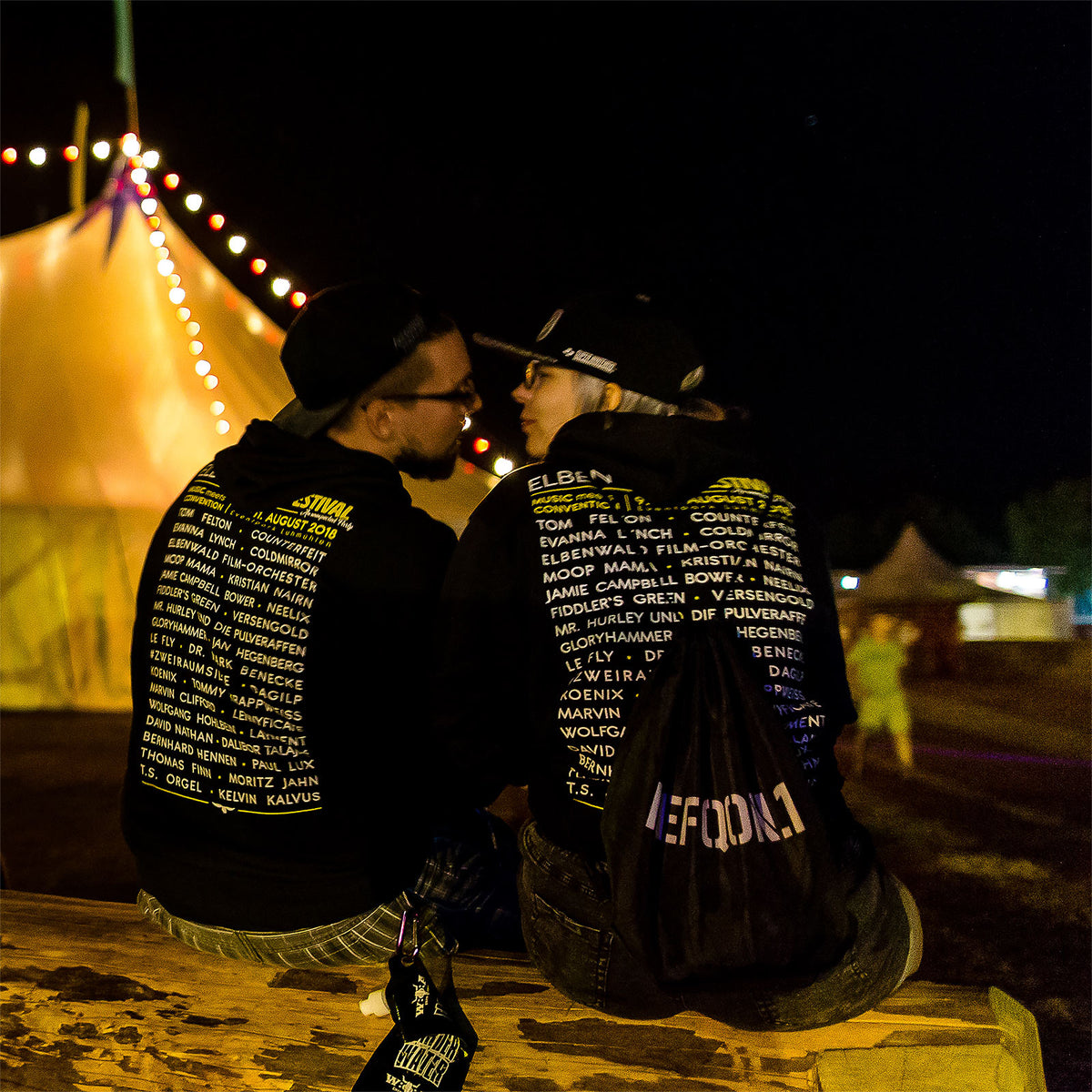 Produktbild Elbenwald Festival Hoodie schwarz