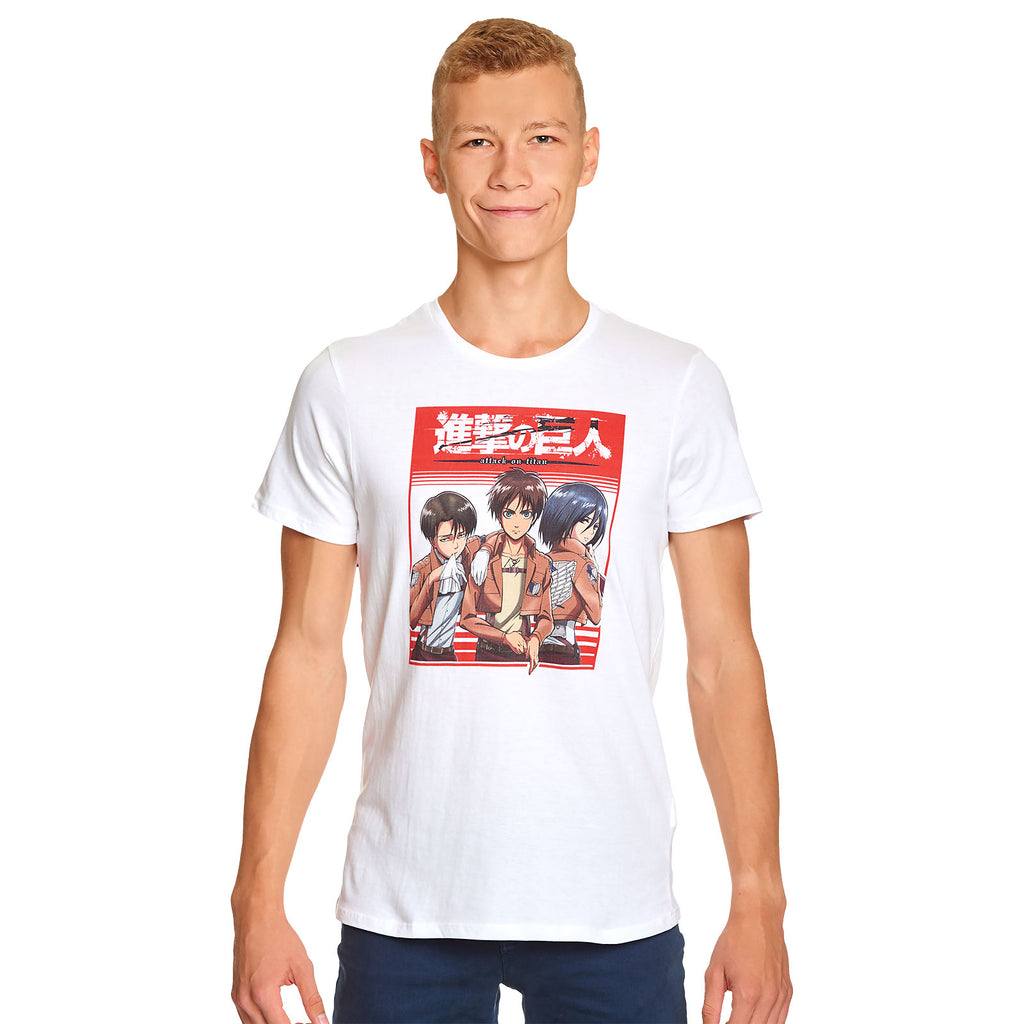 Attack on Titan - Survey Corps Trio T-Shirt weiß