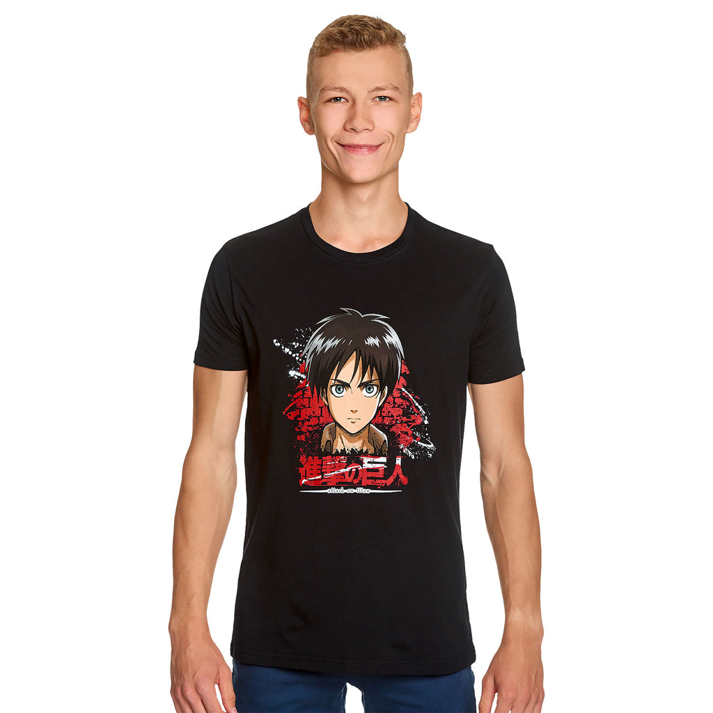 Attack on Titan - Eren Jaeger T-Shirt schwarz