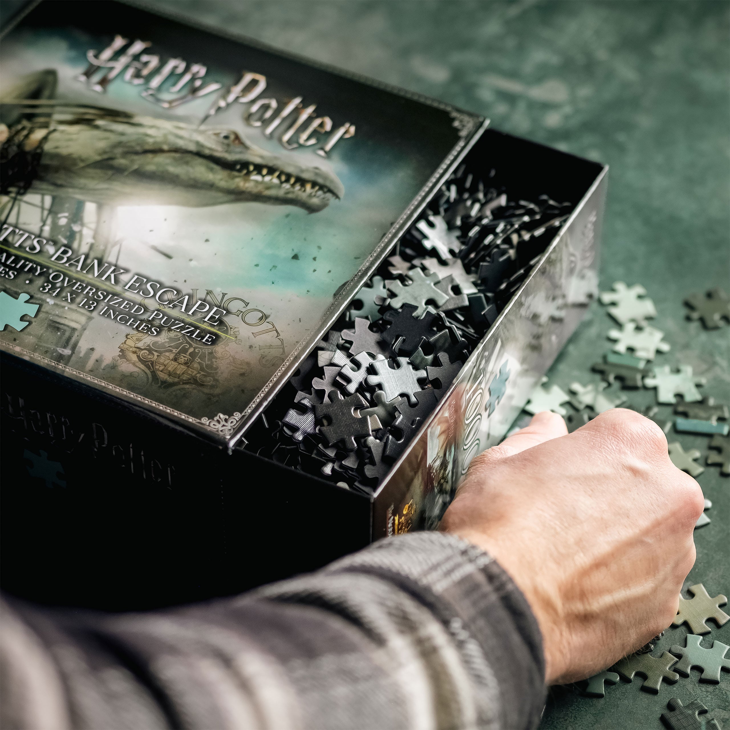 Produktbild Harry Potter - Gringotts Bank mit Drache Premium Puzzle