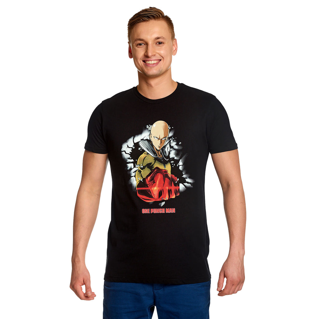 One Punch Man - Saitama T-Shirt schwarz