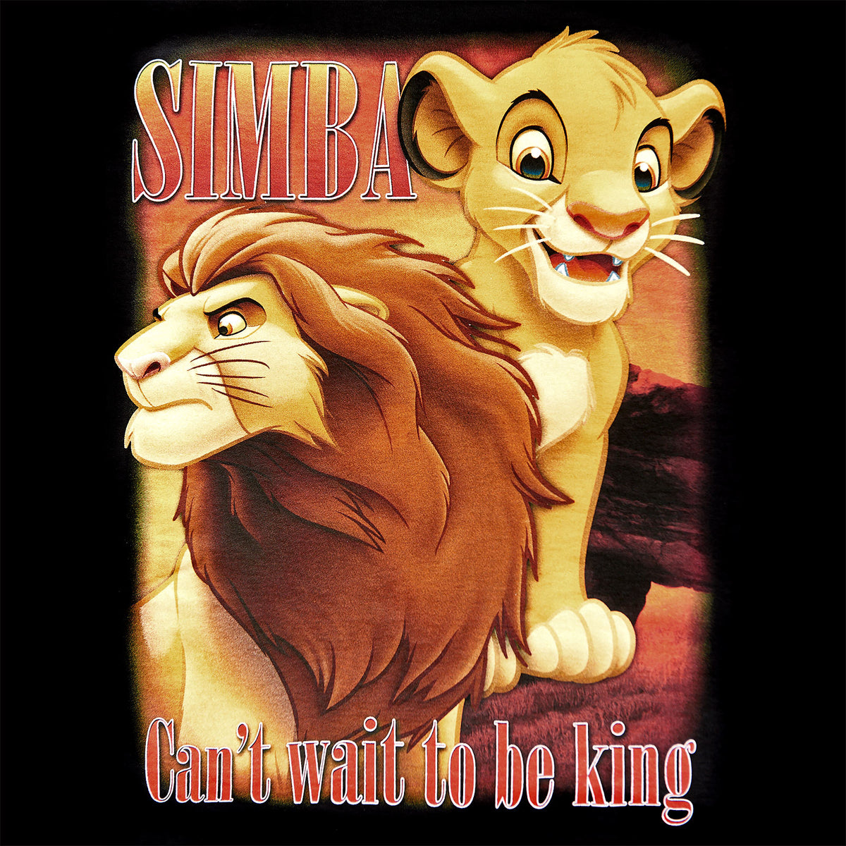 Produktbild König der Löwen - Simba Next King T-Shirt schwarz