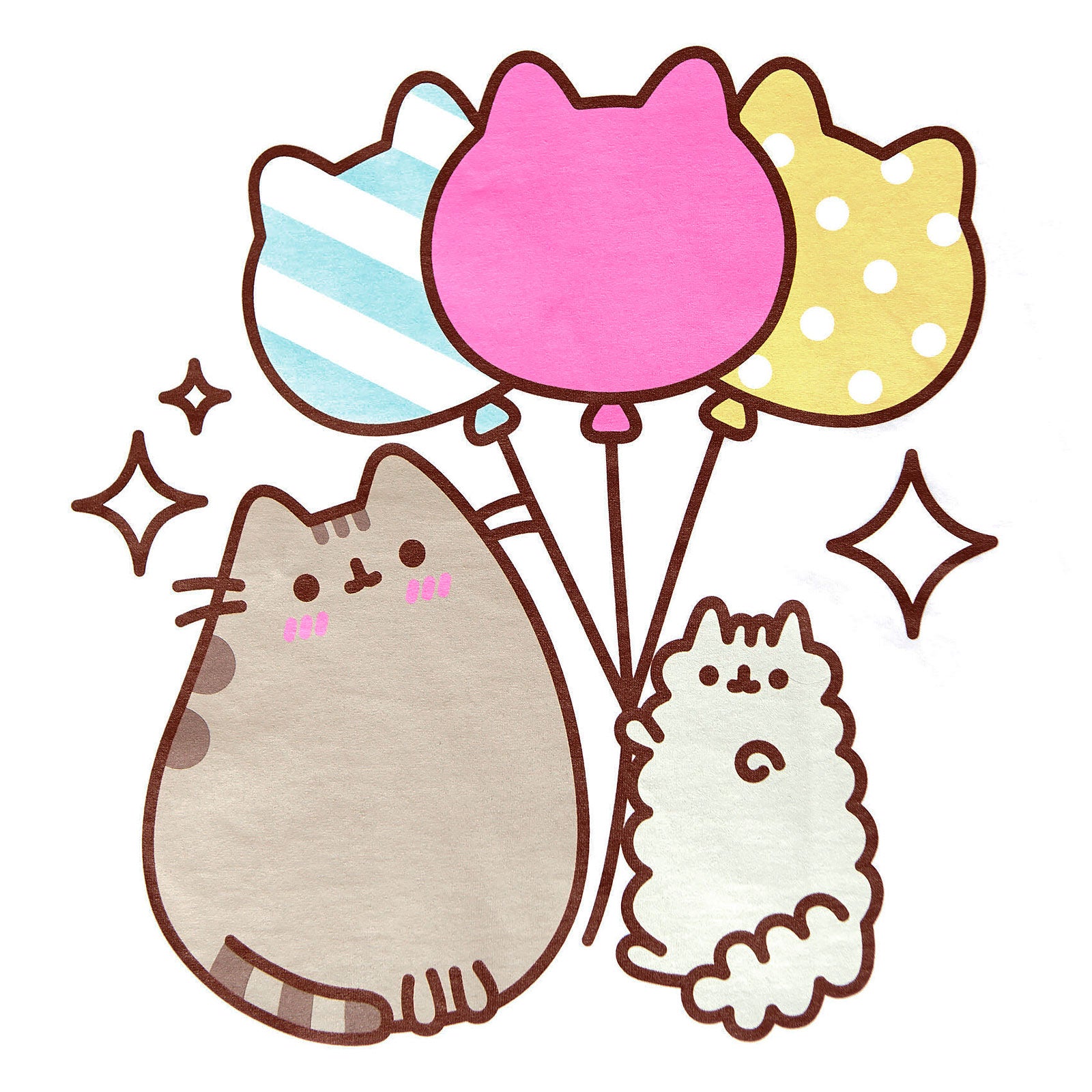 Produktbild Pusheen - Balloons T-Shirt Damen weiß