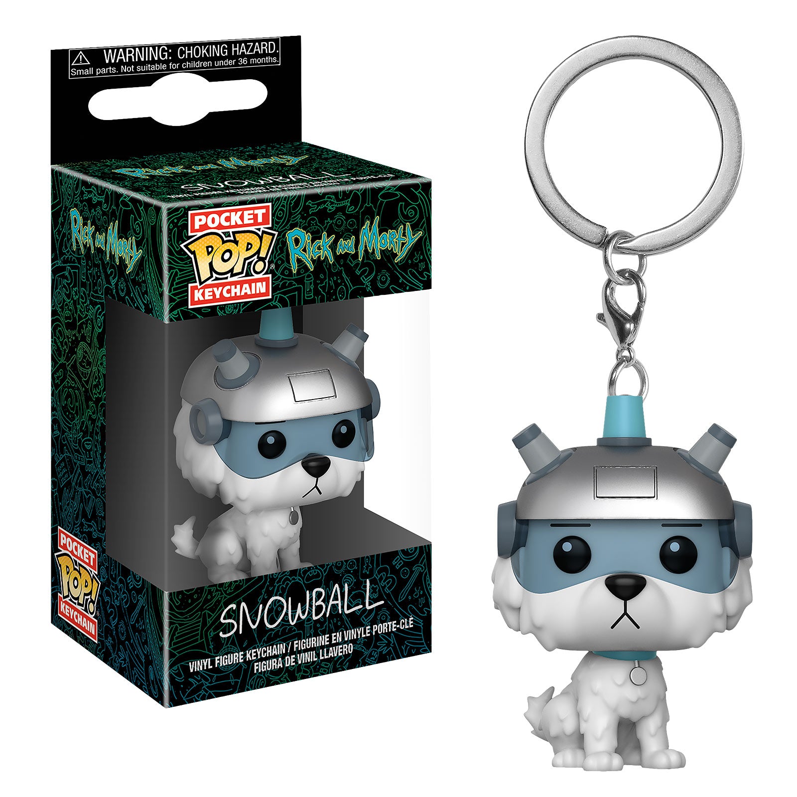 Product image Rick and Morty - Snowball Funko Pop Keychain
